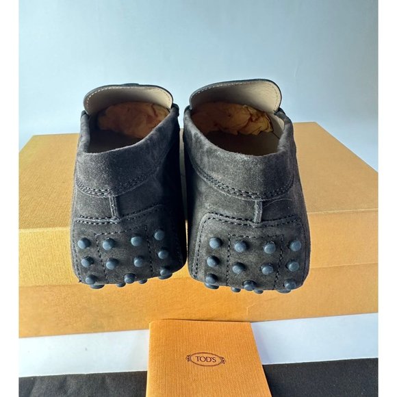 Tod’s Dark Brown Rust Double T Loafers City Gommino Driving Shoes US 10 main image 8